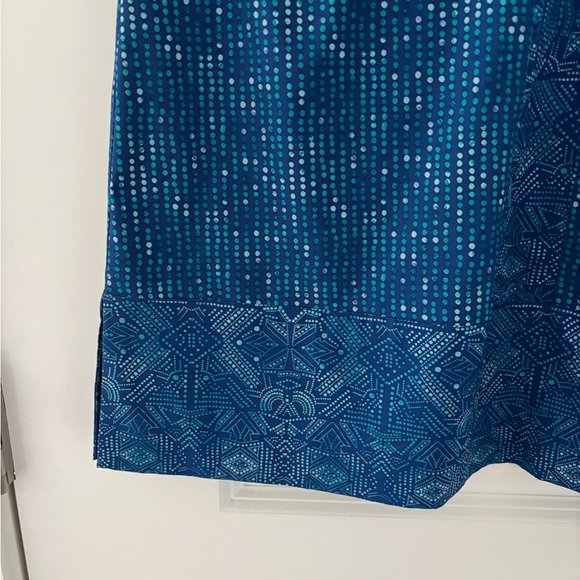 Title Nine Nimblene Cover Up Tunic Dress Matrix Blue Dot Outdoor - Picture 4 of 7